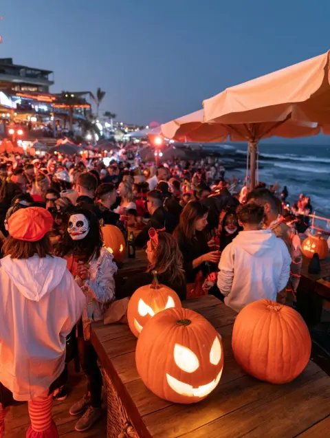 Jalloween at Monkey Beach Club, Playa de las Américas — Tenerife event poster