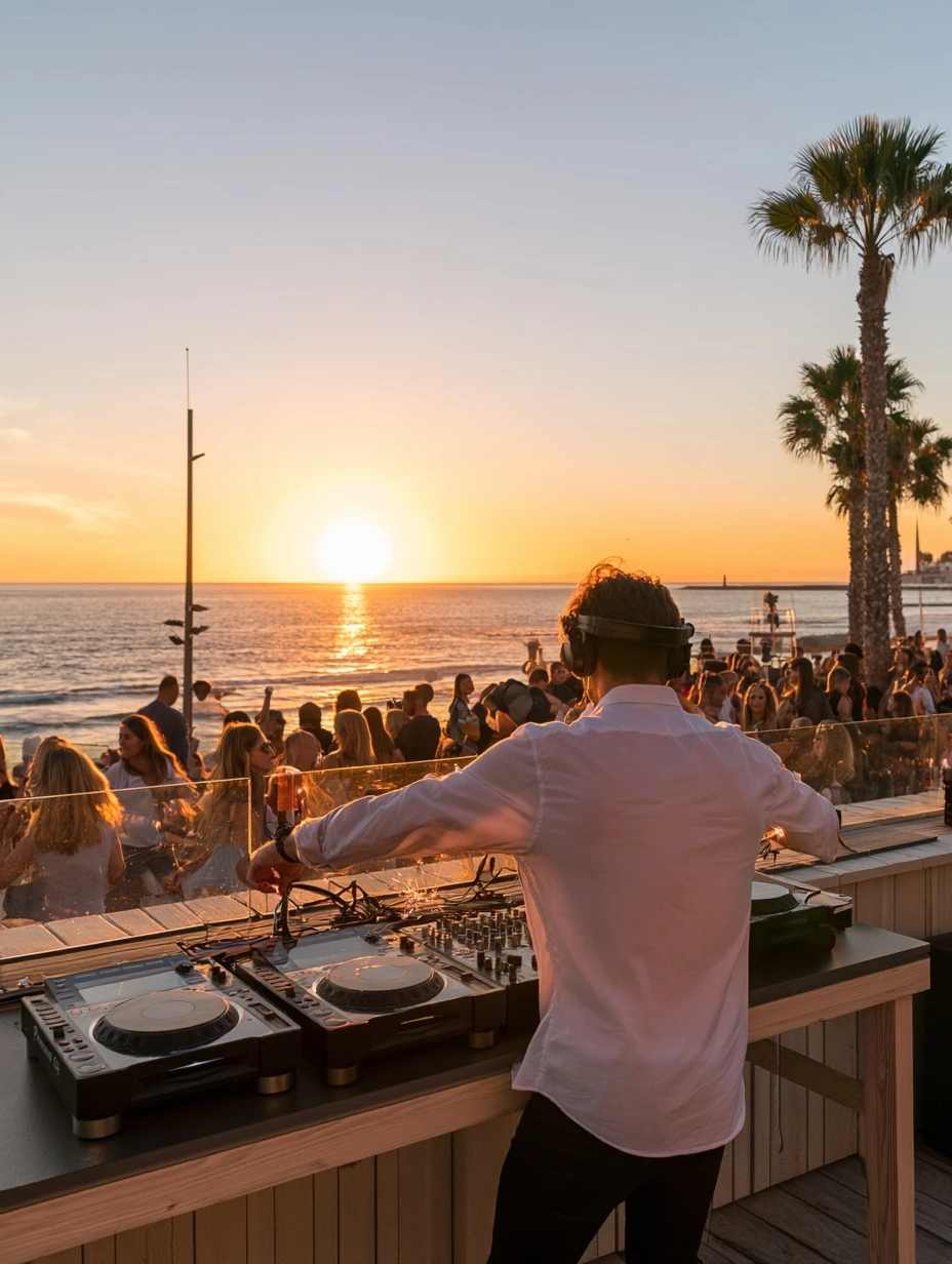 Summer Breeze Urban Sunset ft Dj El Moreno en Hard Rock Cafe Tenerife, Playa de las Américas: cartel del evento en Tenerife