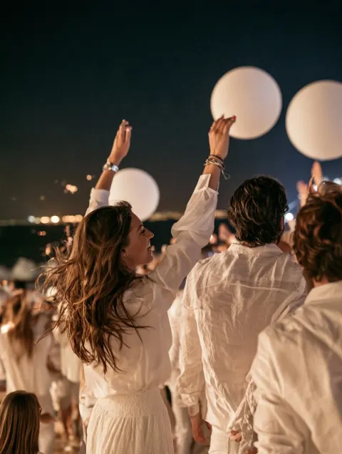 The White Party at Monkey Beach Club, Playa de las Américas — Tenerife event poster