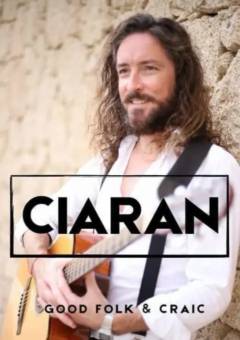 Ciaran McCloy en The Keg and Church, Costa Adeje: cartel del evento en Tenerife