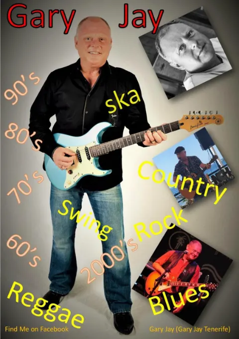 Gary Jay at The Keg and Church, Costa Adeje — Tenerife event poster