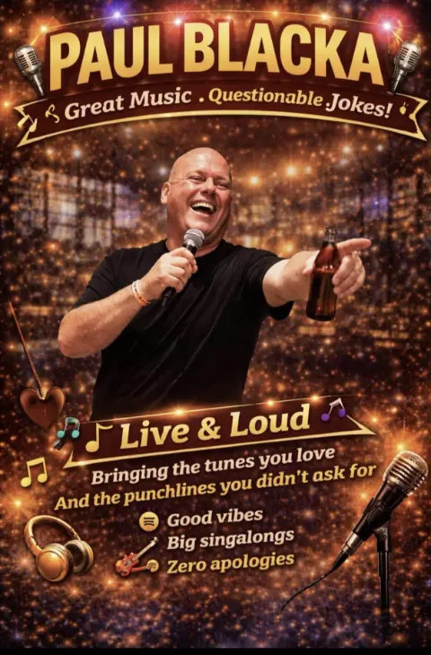 Paul Blacka en The News Cafe Tenerife, Tenerife: cartel del evento en Tenerife