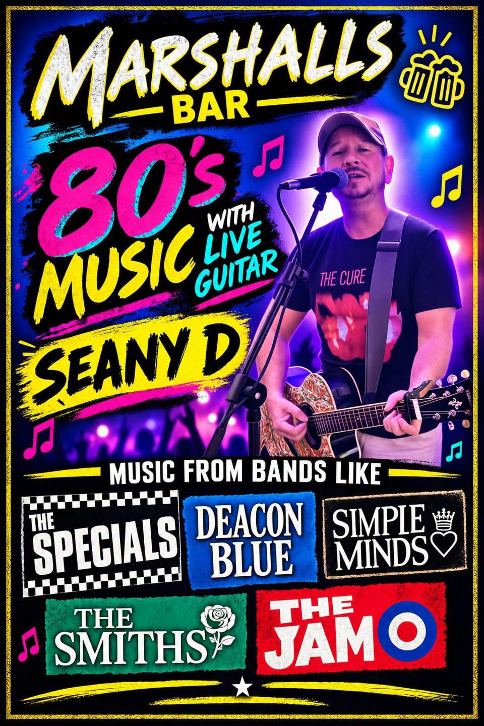Seany D al Marshalls Sports Bar, Tenerife — locandina evento a Tenerife