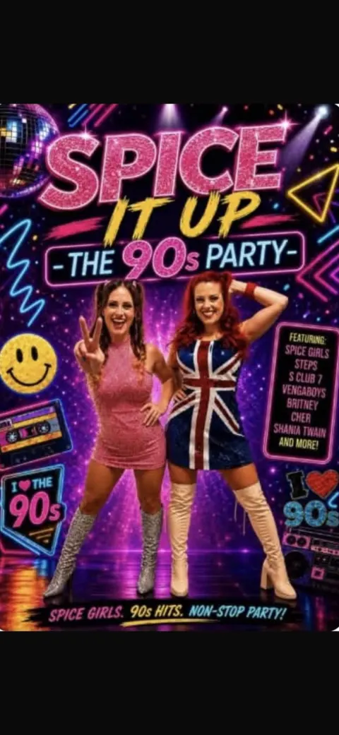 Dancing Queens – 90s Pop Show al Bar Uno, Sunset Bay, Torviscas — locandina evento a Tenerife