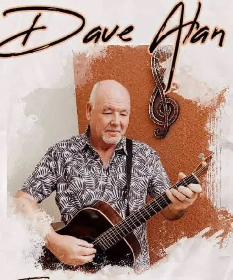 Dave Alan at Volcanic Island, Golf del Sur — Tenerife event poster