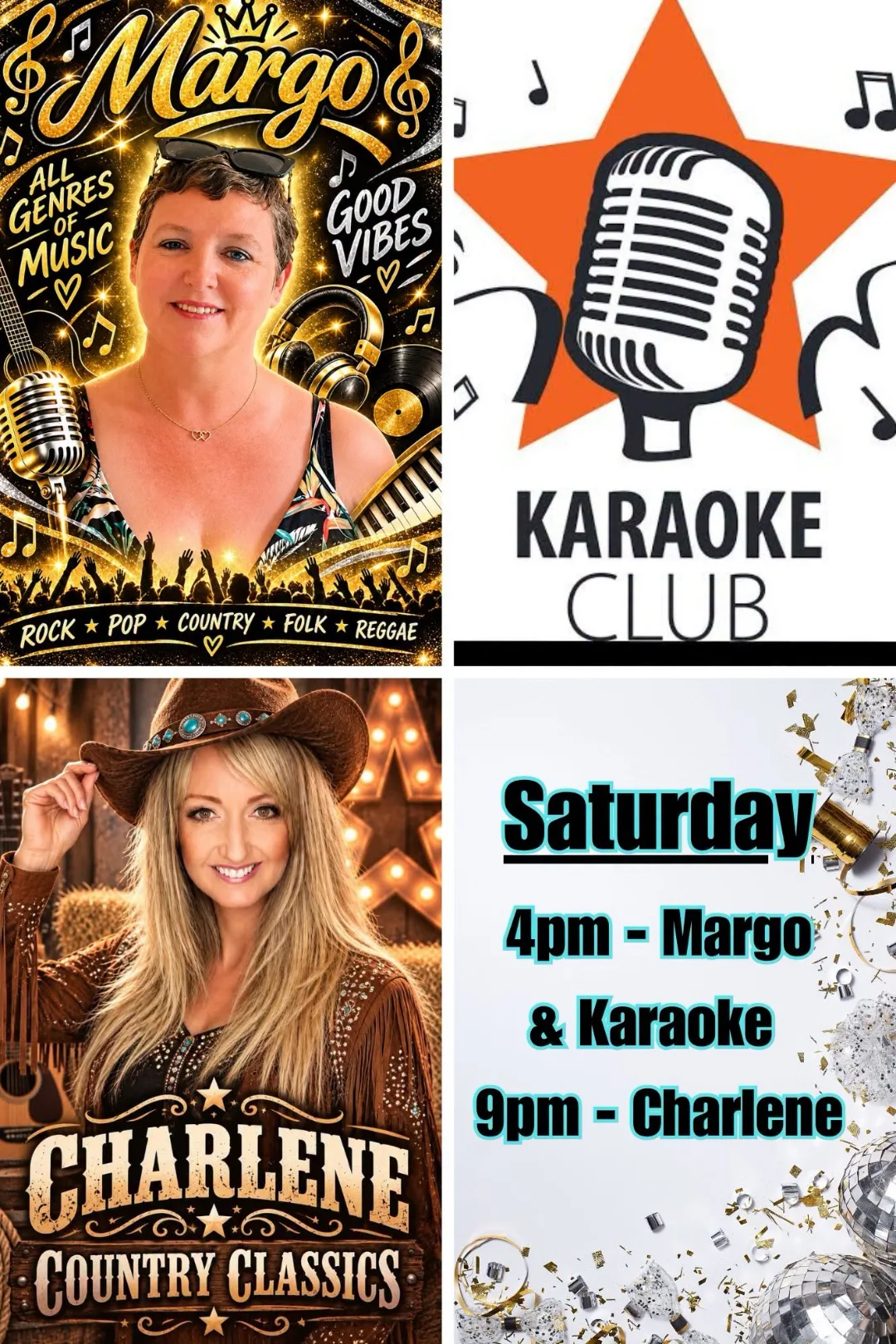 Matt Hallsworth en The Keg and Church, Costa Adeje: cartel del evento en Tenerife