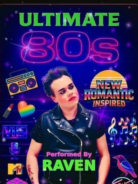 Raven T – Ultimate 80's Show at Dreamers Bar, Los Cristianos — Tenerife event poster