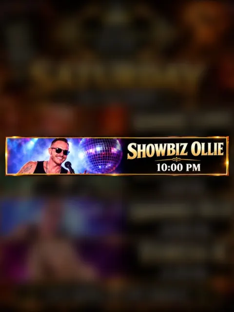 Showbiz Ollie at St Eugen's, San Eugenio — Tenerife event poster