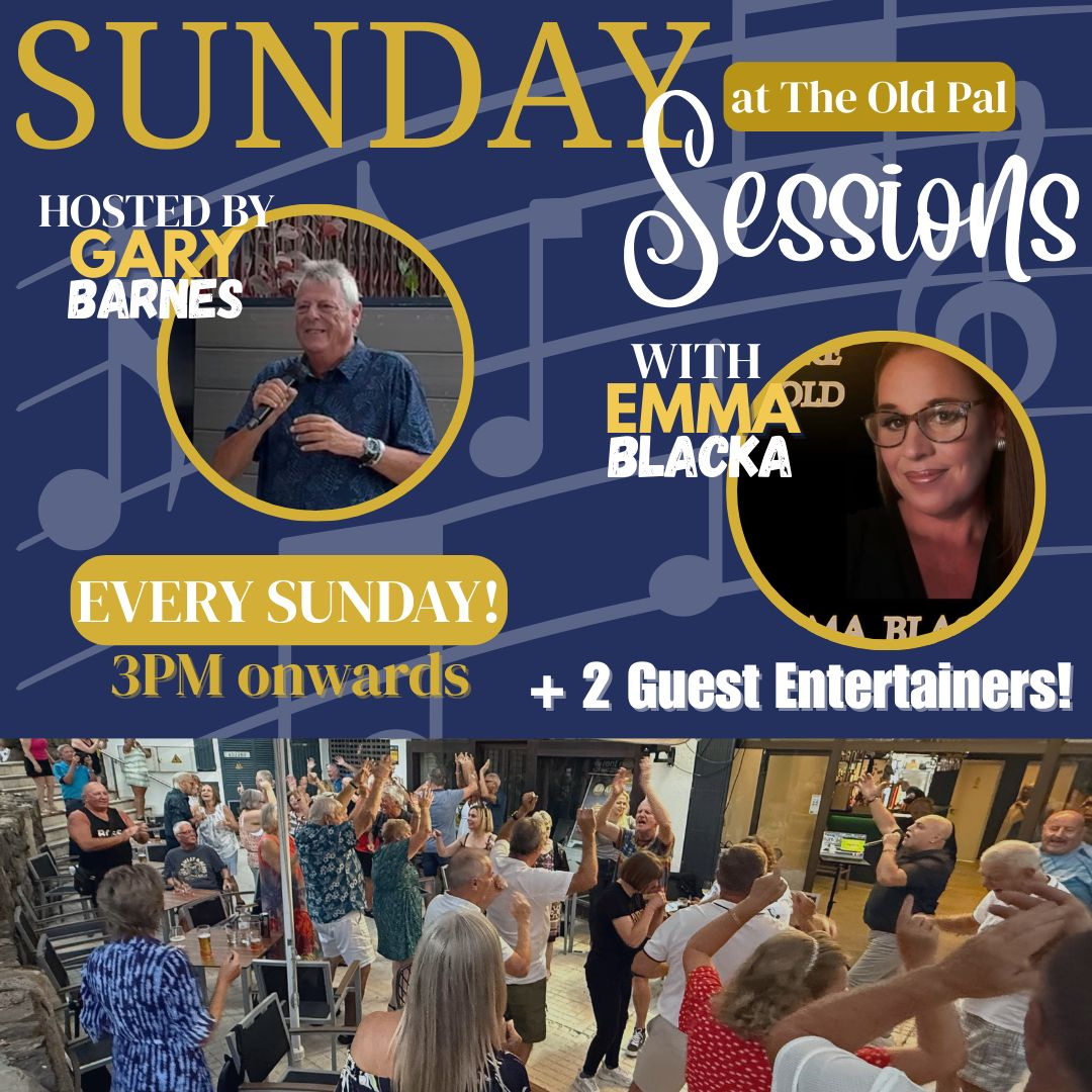 Sunday Sessions al The Old Pal Bar, Costa Adeje — locandina evento a Tenerife