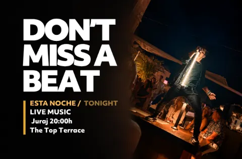 Juraj en Hard Rock Cafe Tenerife, Playa de las Américas: cartel del evento en Tenerife