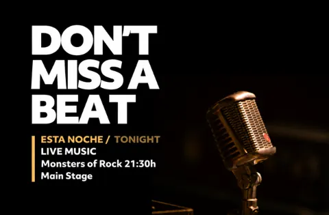 Monsters of Rock ft SoundChaser im Hard Rock Cafe Tenerife, Playa de las Américas – Veranstaltungsplakat Teneriffa