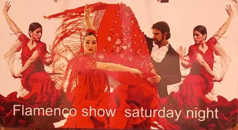 Flamenco show at Restaurant El Burgado im El Burgado, Los Cristianos – Veranstaltungsplakat Teneriffa